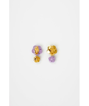 Doubles boucles d’oreilles à fleurs livraison et retour toujours gratuits