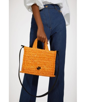 Small JP tote in raffia en stock