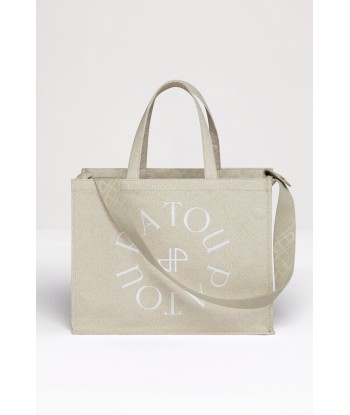 Patou canvas tote in organic cotton jacquard livraison gratuite