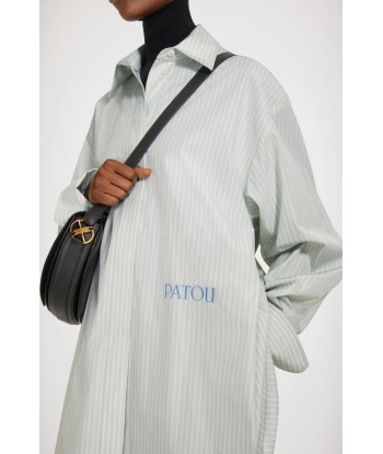 Robe chemise courte en coton bio rayé 50-70% off 