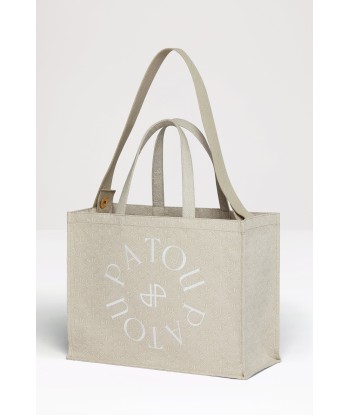 Patou canvas tote in organic cotton jacquard livraison gratuite