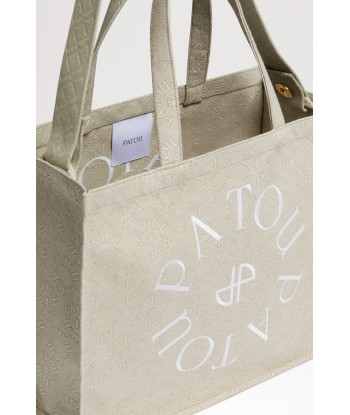 Patou canvas tote in organic cotton jacquard livraison gratuite