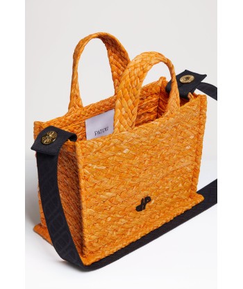 Small JP tote in raffia en stock