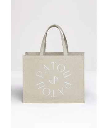 Patou canvas tote in organic cotton jacquard livraison gratuite