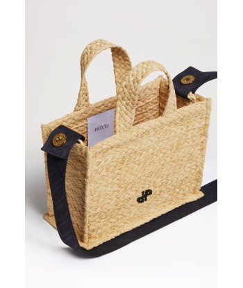 Small JP tote in raffia pas cher chine