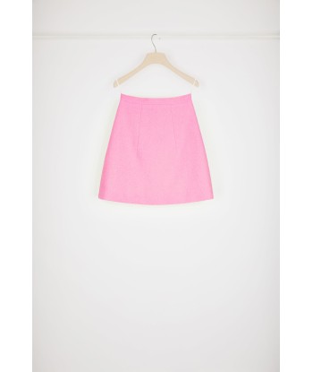 A-line mini skirt in cotton-blend tweed la livraison gratuite