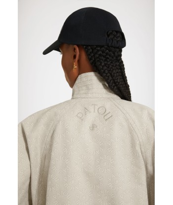 Drawstring parka in organic cotton jacquard à prix réduit toute l'année