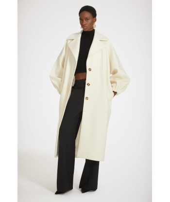 Manteau cocon en feutre de laine mélangée store