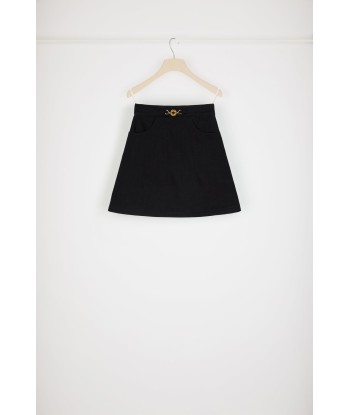 A-line mini skirt in organic denim 2024