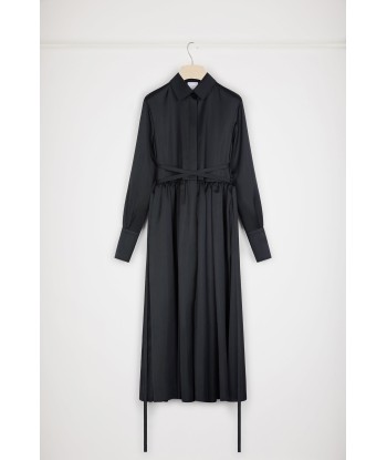 Robe chemise midi en satin éco-responsable l'achat 