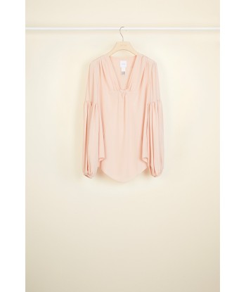 Silk blouse with Bishop sleeves prix