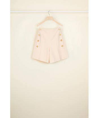 High-waisted wool and cashmere shorts acheter en ligne