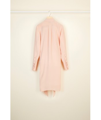 Pussy-bow mini silk shirtdress Dans la société mordern