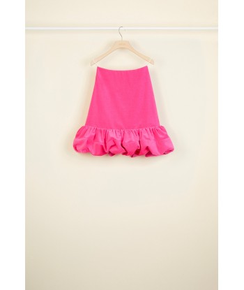 Bubble hem velvet skirt prix