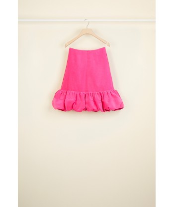 Bubble hem velvet skirt prix