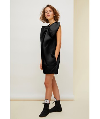 Oversized bow satin mini dress Faites des économies