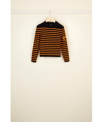 Breton jumper with embroidered logo Fin de série