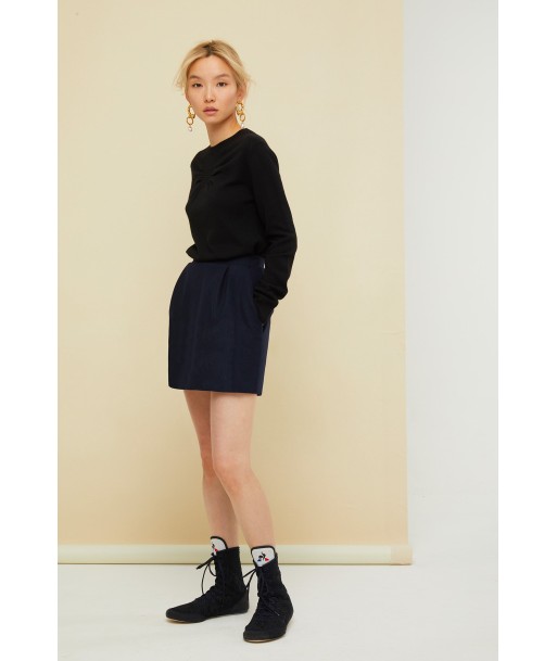 Wool and cashmere tulip skirt de la marque