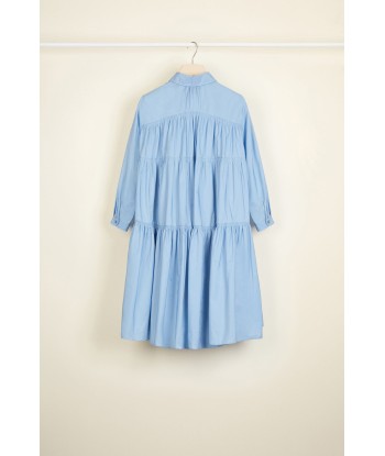 Tiered faille shirt dress Profitez des Offres !