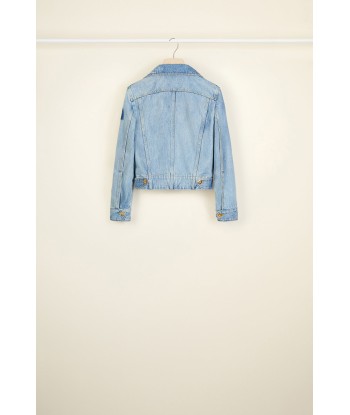 Organic denim jacket pas cheres