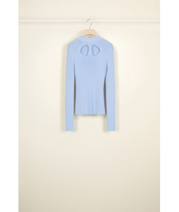 Cut-out wool and silk jumper Découvrez la collection