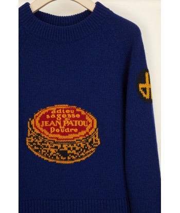 Archive embroidered jacquard wool jumper 50-70% off 