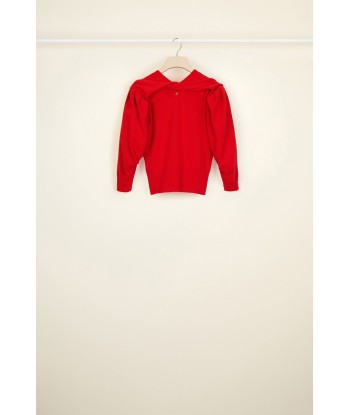 Twist collar wool jumper france