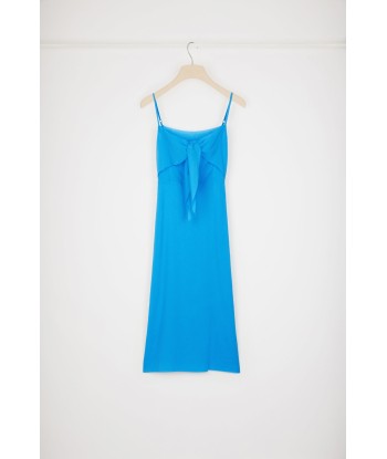 Knot-front slip dress in organic cotton s'inspire de l'anatomie humaine