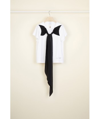 Tie front cotton tee votre