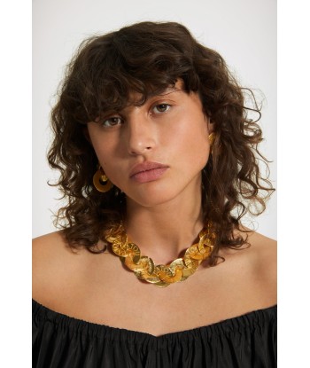 Coin choker in gold-plated brass offre 