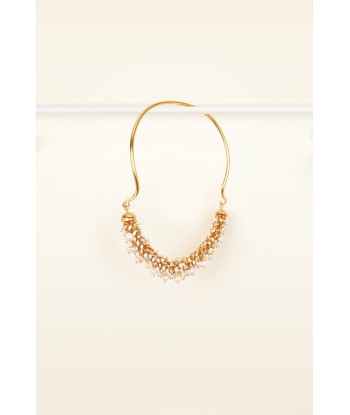 Pearl embellished brass necklace Toutes les collections ici