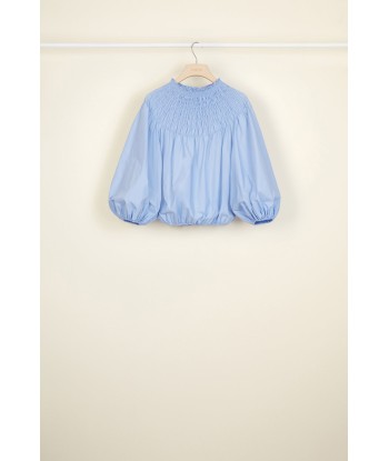 Smock collar poplin crop top prix pour 