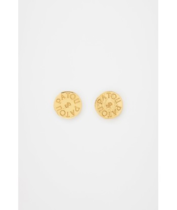 Coin earrings in gold-plated brass meilleur choix