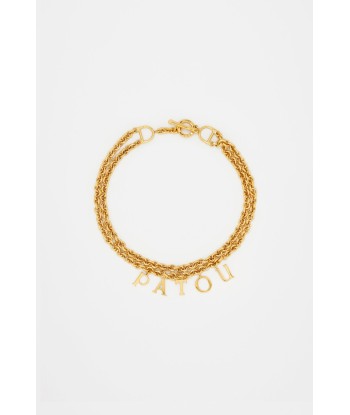 Patou double choker in gold-plated brass 2023