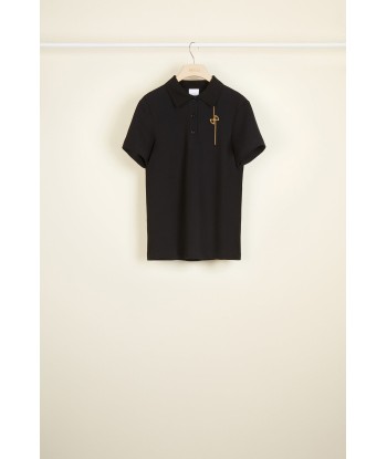 Logo cotton polo shirt français